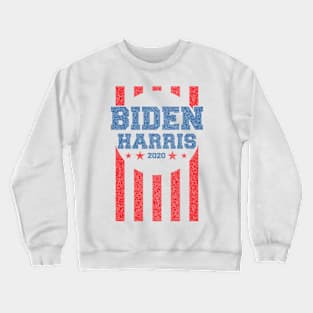 Vintage Biden & harris 2020 red stripes political apparel Crewneck Sweatshirt